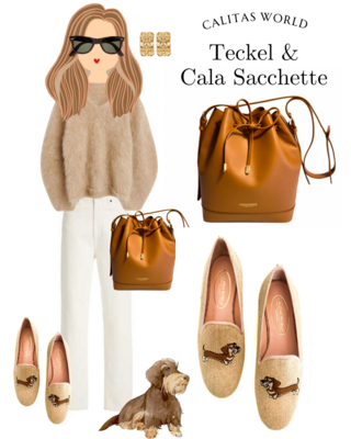 Calita Shoes ​LOAFERS NATURAL LINEN TECKELS LONG HAIR