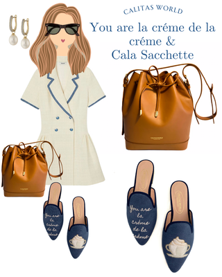 Calita Shoes MULES BLUE LINEN 8CO CT5 YOU ARE LA CRÉME DE LA CRÉME