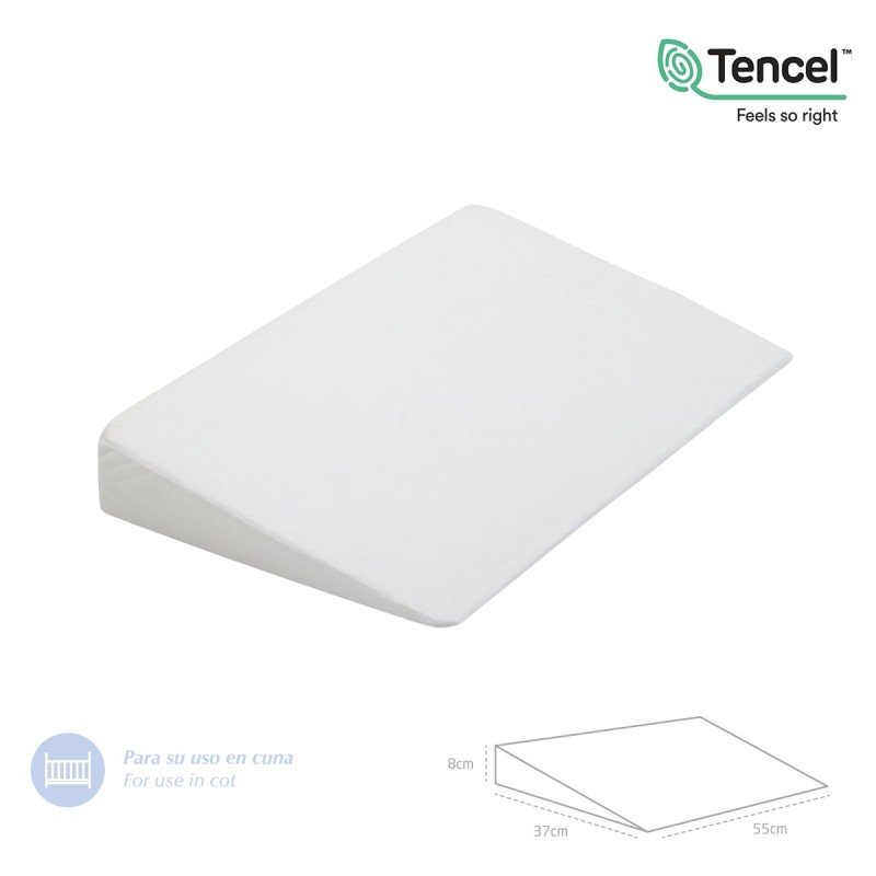 Cambrass ALMOHADA CONFORT CUNA 55x37x8.5 CM LISO E BLANCO