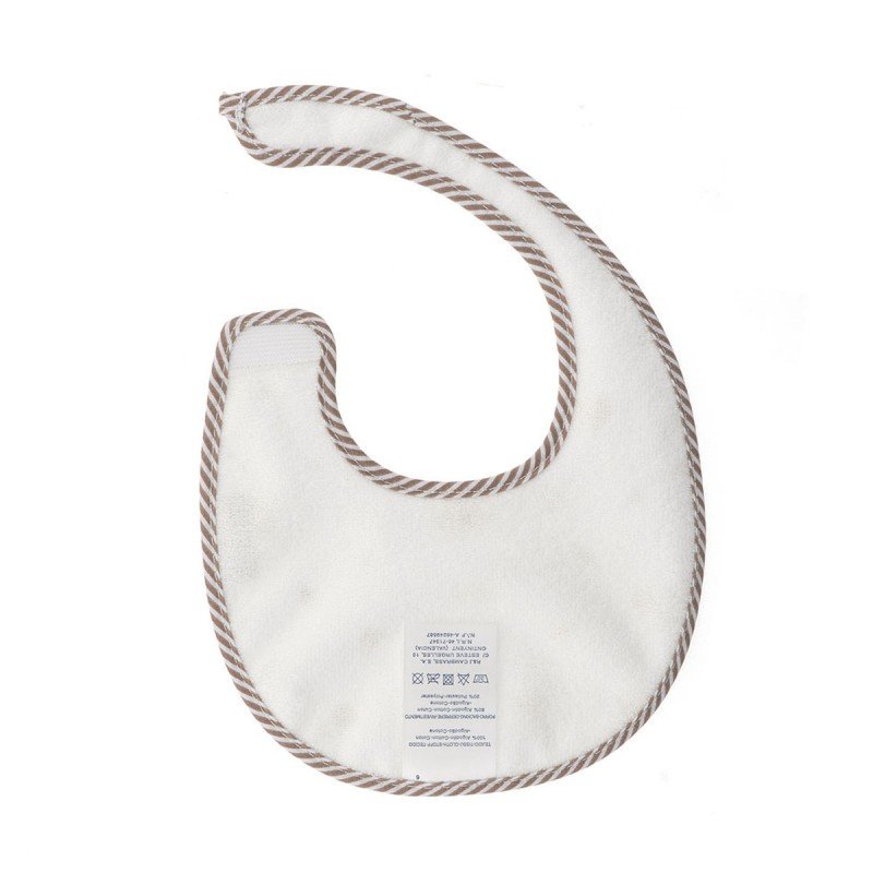 Cambrass BABERO REDONDO CON VELCRO GREENY BEIGE 16x19x1 CM