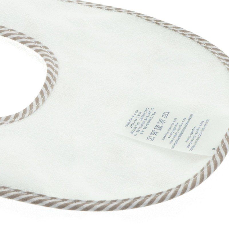 Cambrass BABERO REDONDO CON VELCRO GREENY BEIGE 16x19x1 CM