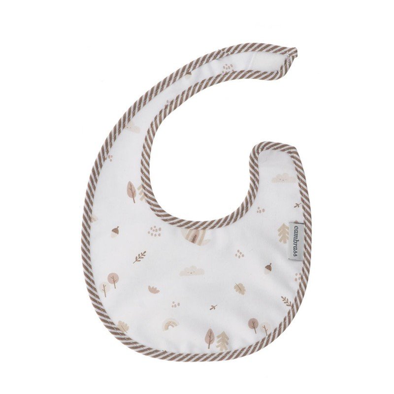 Cambrass BABERO REDONDO CON VELCRO GREENY BEIGE 16x19x1 CM