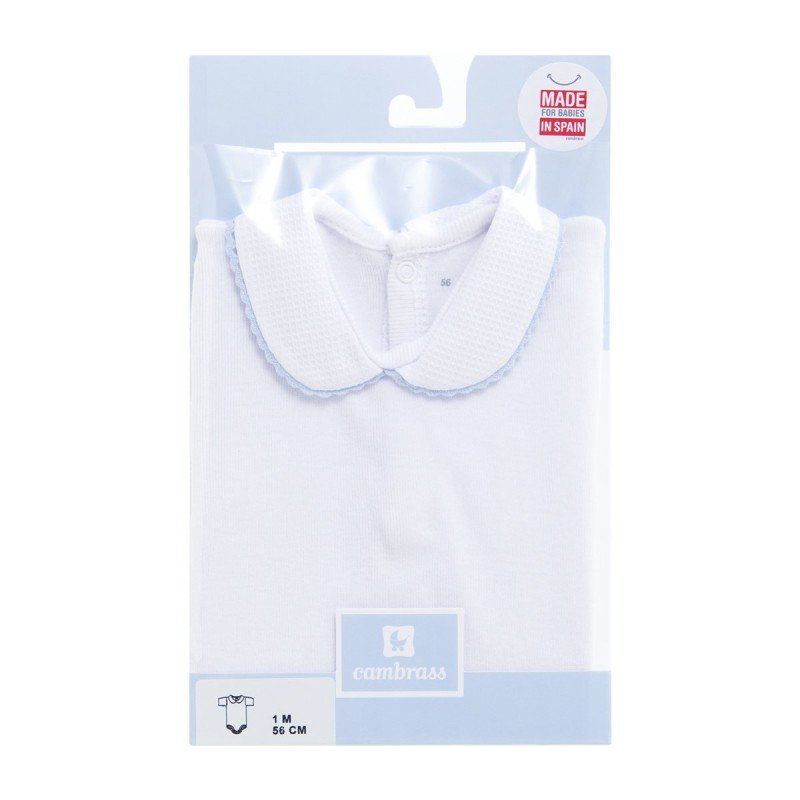 Cambrass BODY CON CUELLO MANGA CORTA I. 0703 CROQUET CELESTE