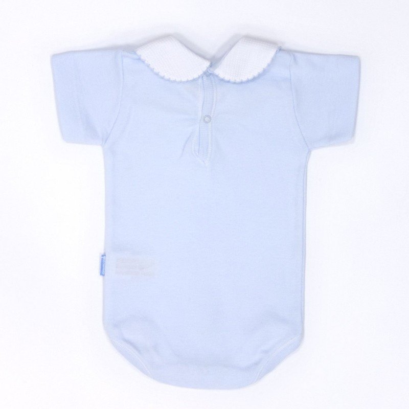 Cambrass BODY CON CUELLO MANGA CORTA I. D.R. LISO CELESTE