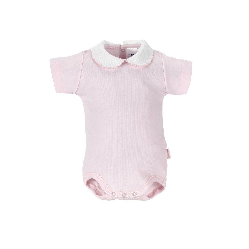 Cambrass BODY CON CUELLO MANGA CORTA I. D.R. LISO ROSA