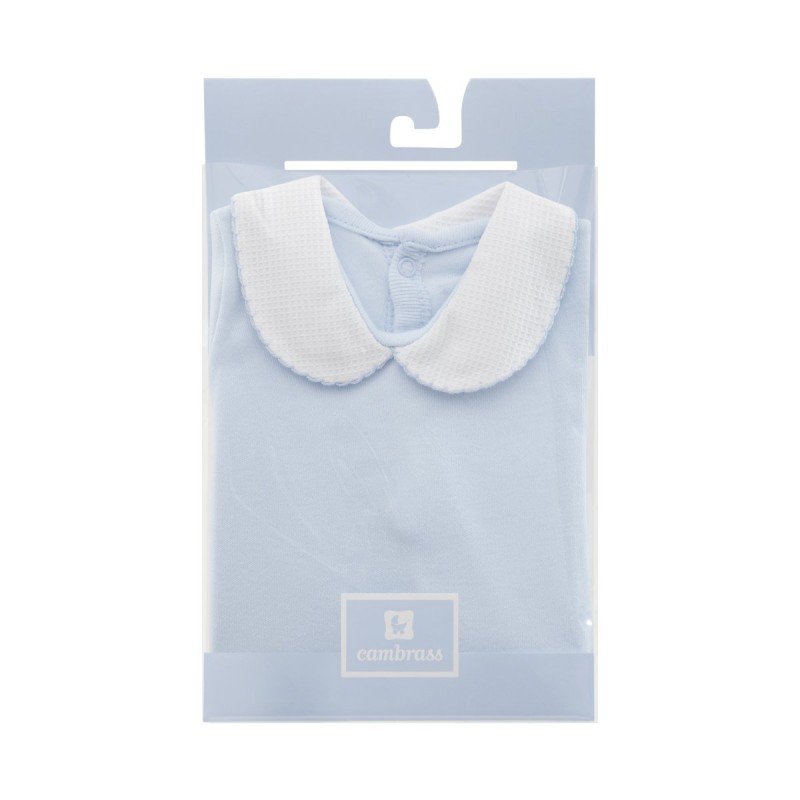 Cambrass BODY CON CUELLO MANGA LARGA I. D.R. LISO CELESTE