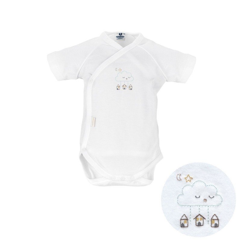 Cambrass BODY RECIEN NACIDO M.CORTA I. NUBE 23 BLANCO