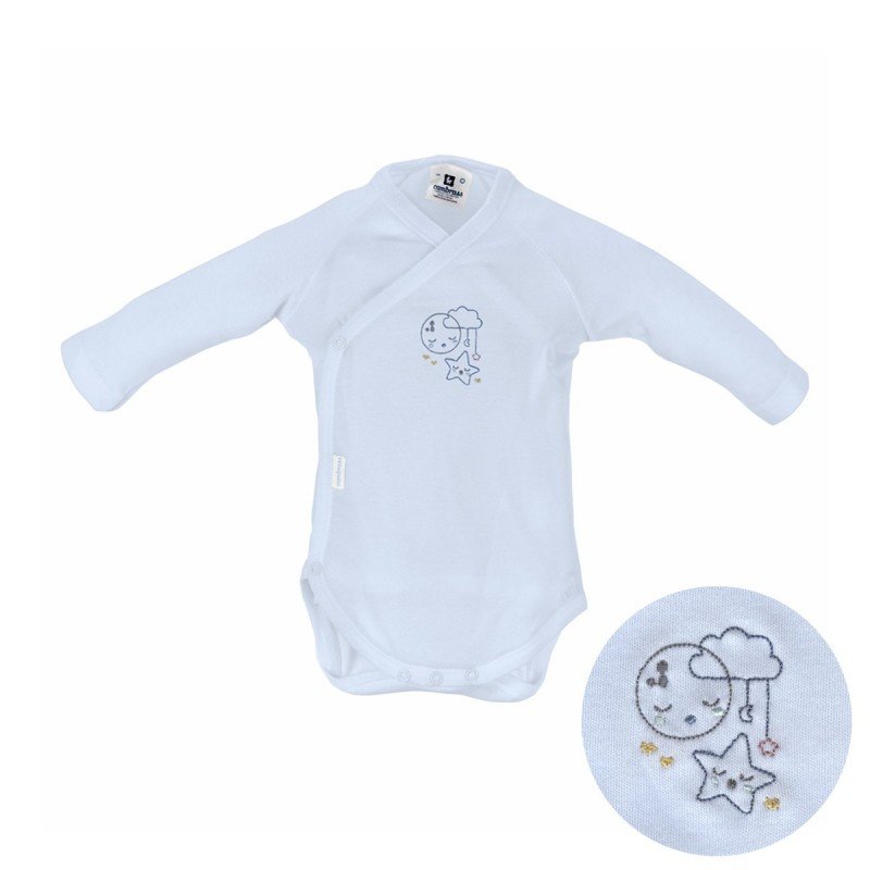 Cambrass BODY RECIEN NACIDO M.LARGA I. LUNA 23 CELESTE