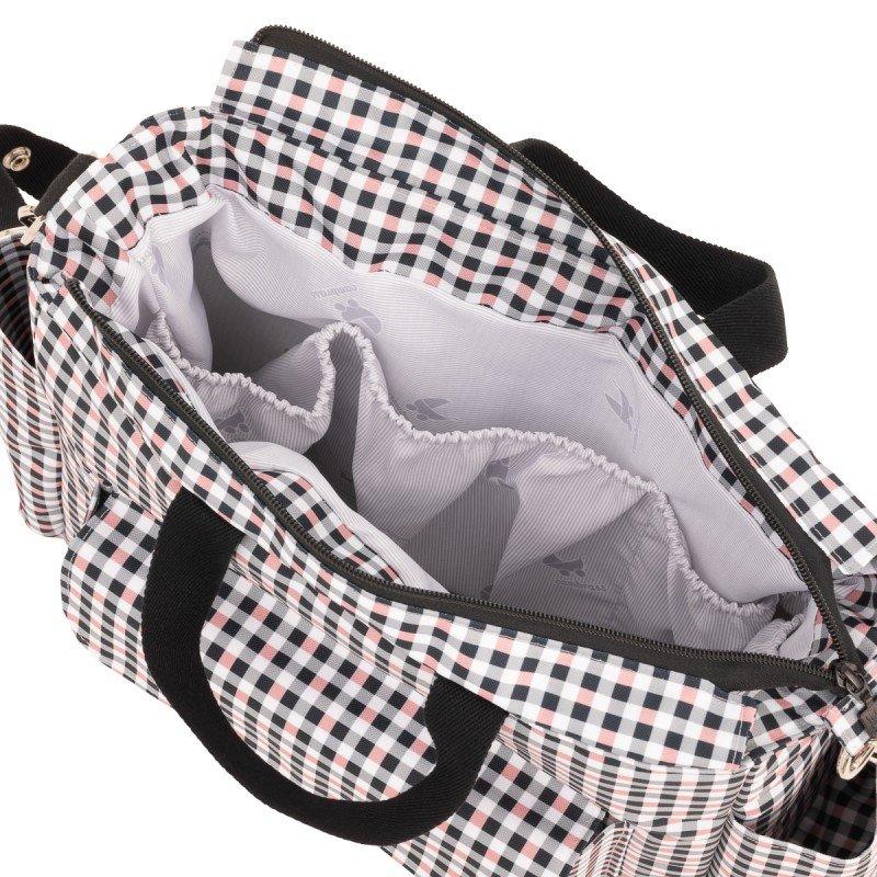 Cambrass BOLSO MATERNAL PACK NEW VICHY ROSA 16x43x37 CM