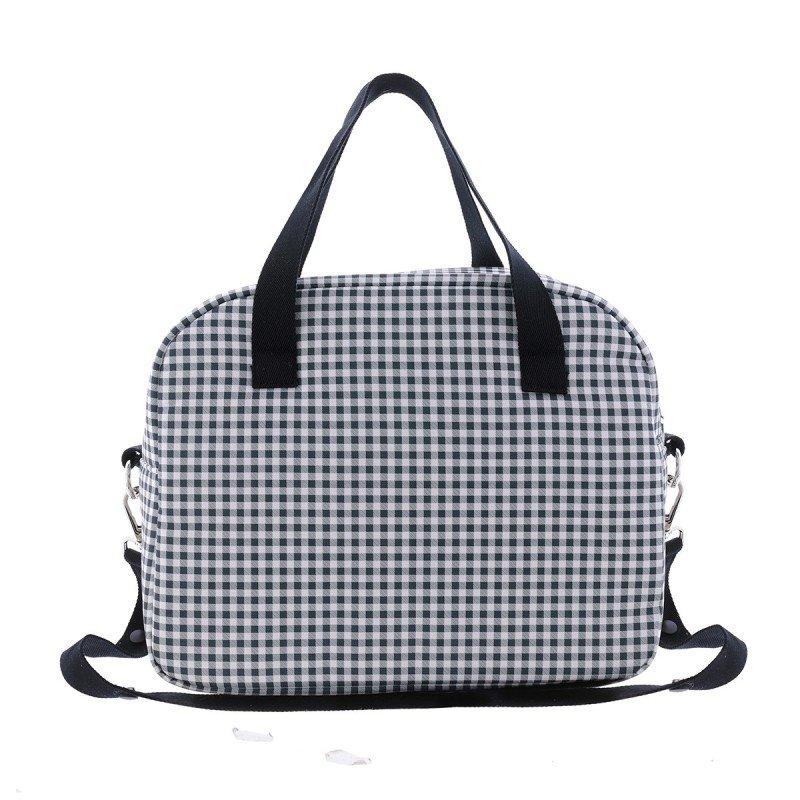 Cambrass BOLSO MATERNAL PROME VICHY NEGRO 18x41x31 CM