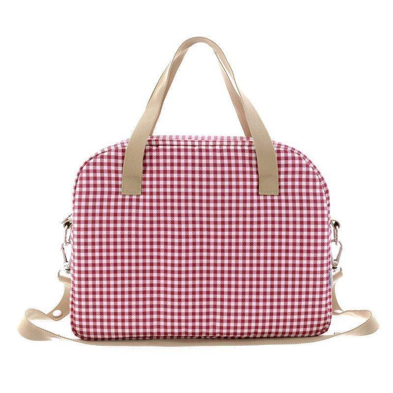 Cambrass BOLSO MATERNAL PROME VICHY ROJO 18x41x31 CM