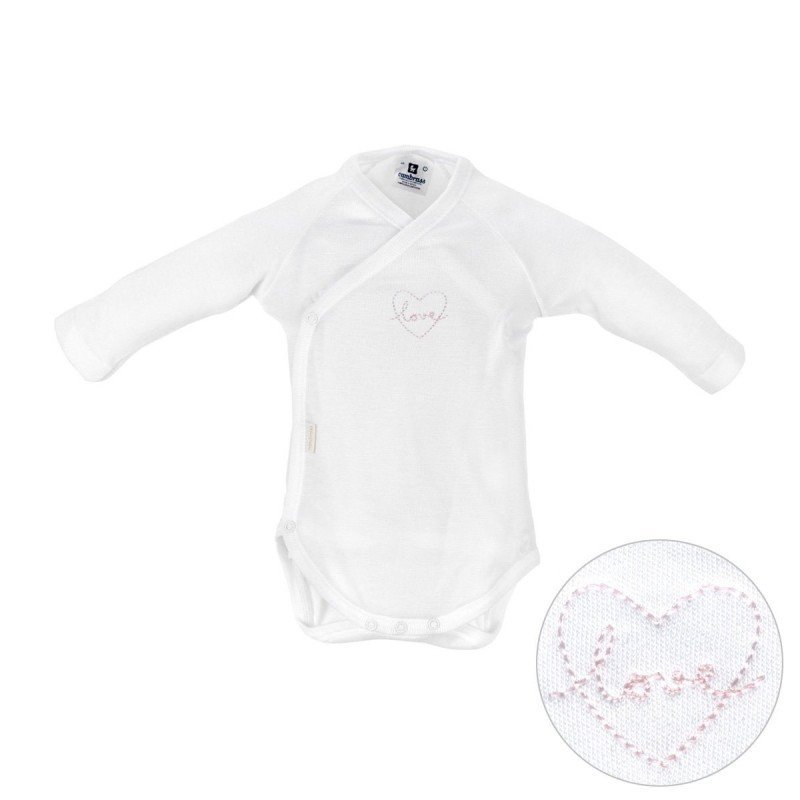 Cambrass BODY RECIEN NACIDO M.LARGA I. LOVE 20 ROSA