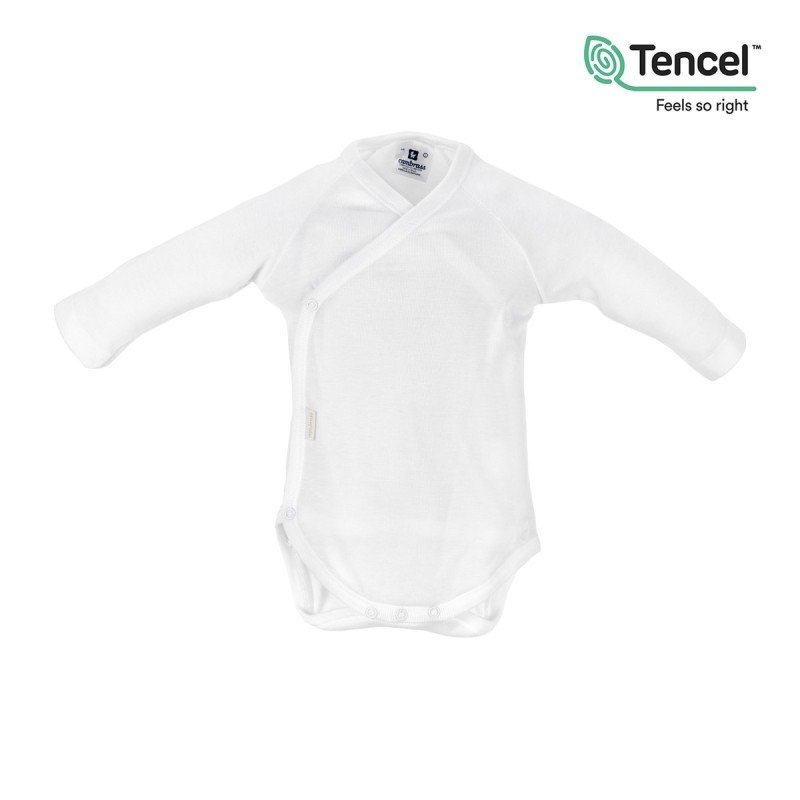 Cambrass BODY RECIEN NACIDO M.LARGA TENCEL BLANCO