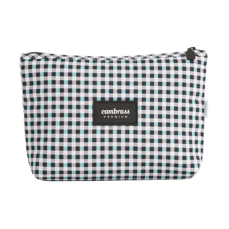 Cambrass BOLSA ASEO NEW VICHY AZUL 6x28x20 CM