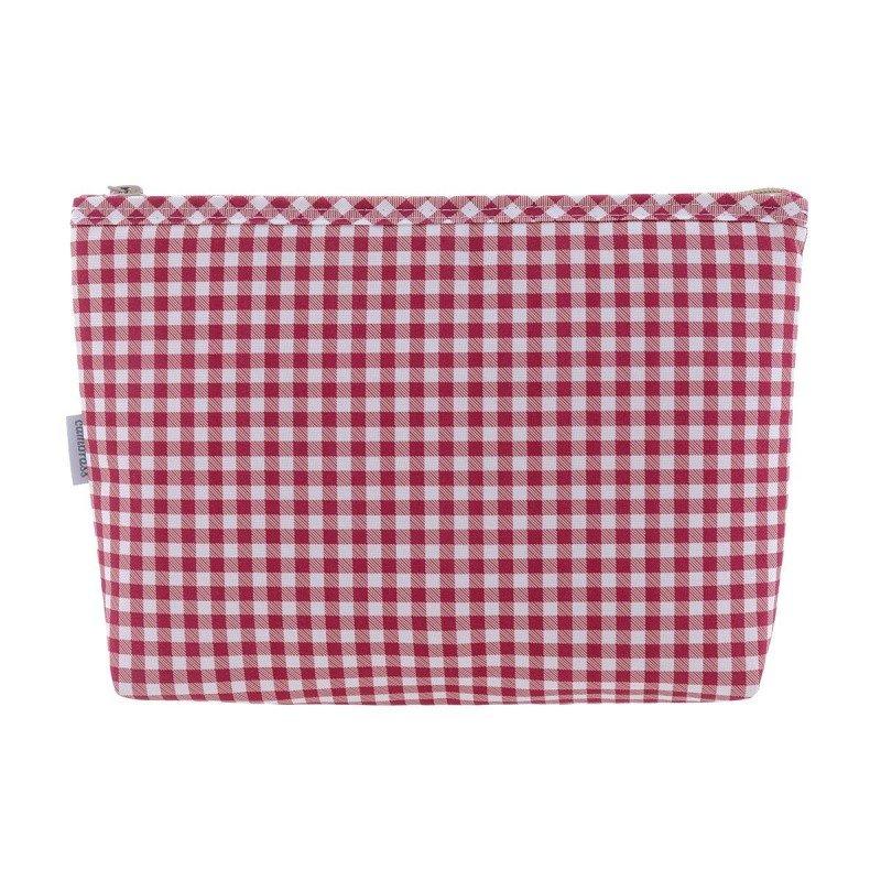 Cambrass BOLSA ASEO VICHY ROJO 6x28x20 CM