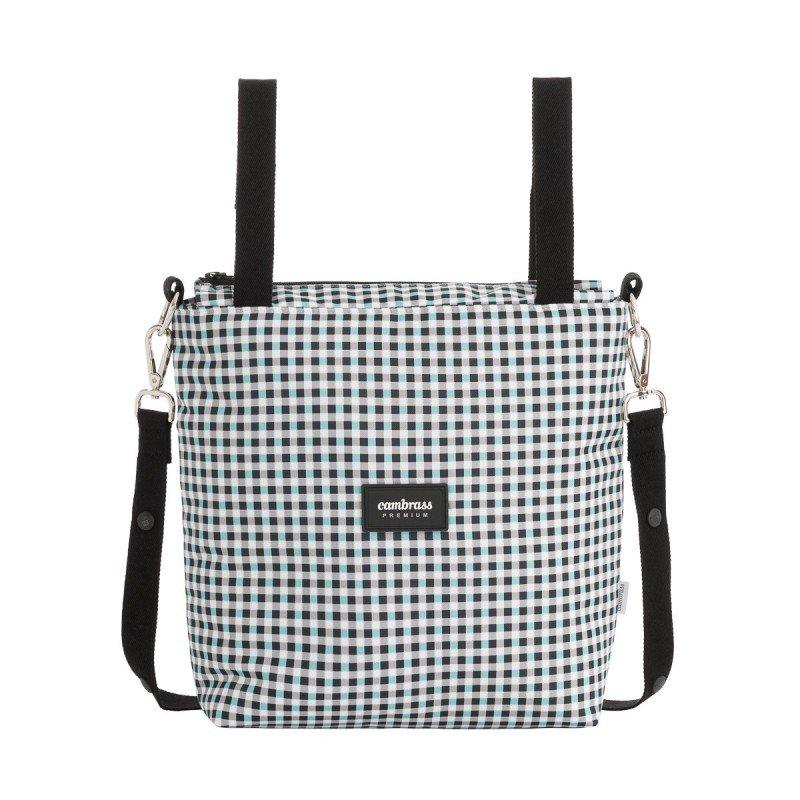 Cambrass BOLSO TALEGA NEW VICHY AZUL 12x40x35 CM