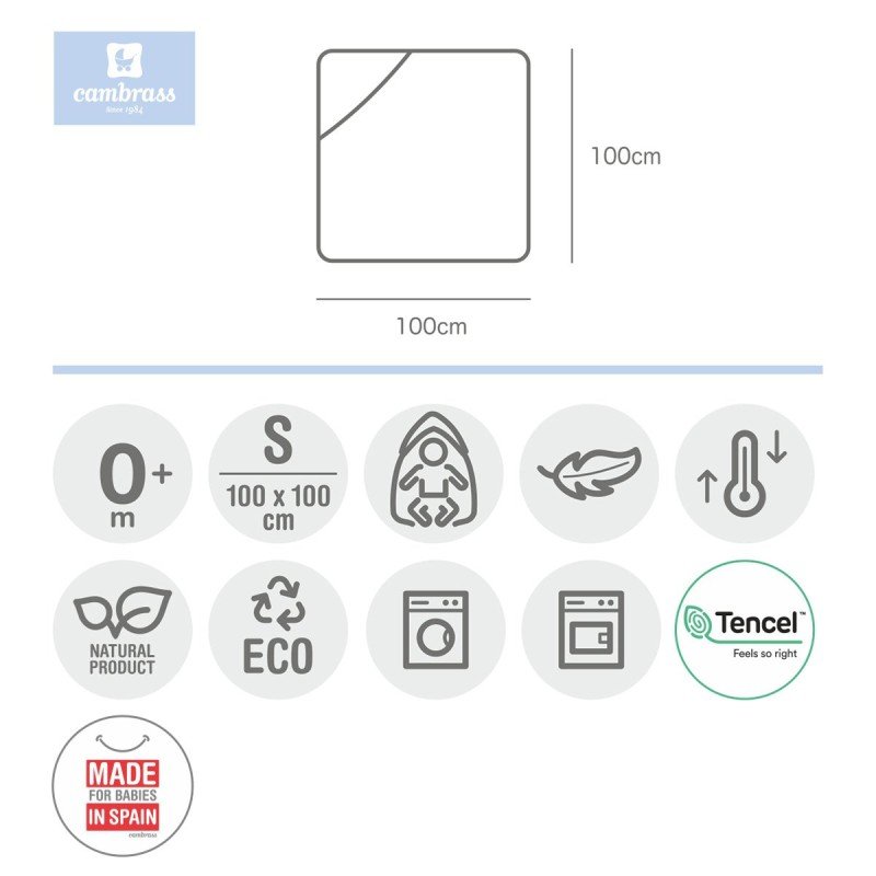 Cambrass CAPA DE BAÑO 100x100x1 CM FOREST ROSA