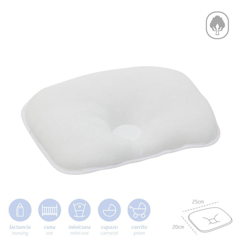 Cambrass COJIN DE BRAZO 25x20x1 CM LISO E BLANCO