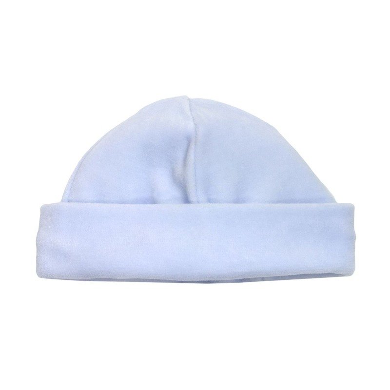Cambrass GORRO TERCIOPELO LISO CELESTE