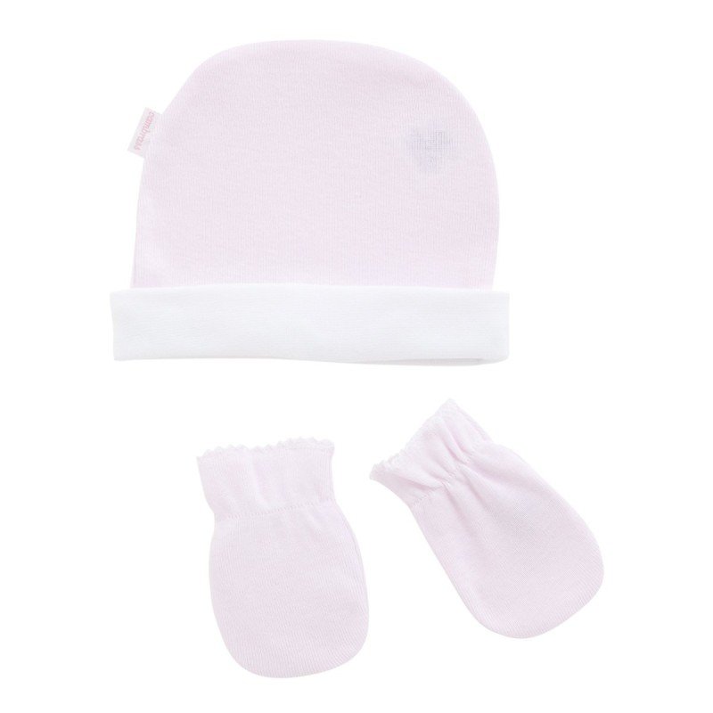 Cambrass GORRO Y MANOPLAS LISO ROSA