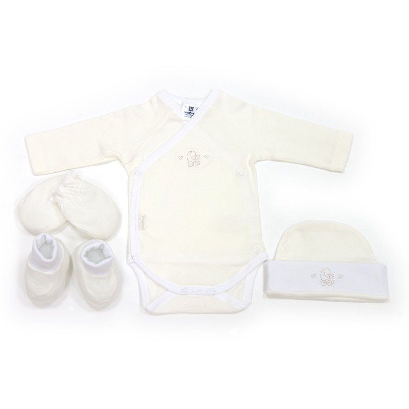 Cambrass JGO. 1ª PTA. 4 PCS. I. REF.711 LISO BEIGE T.0