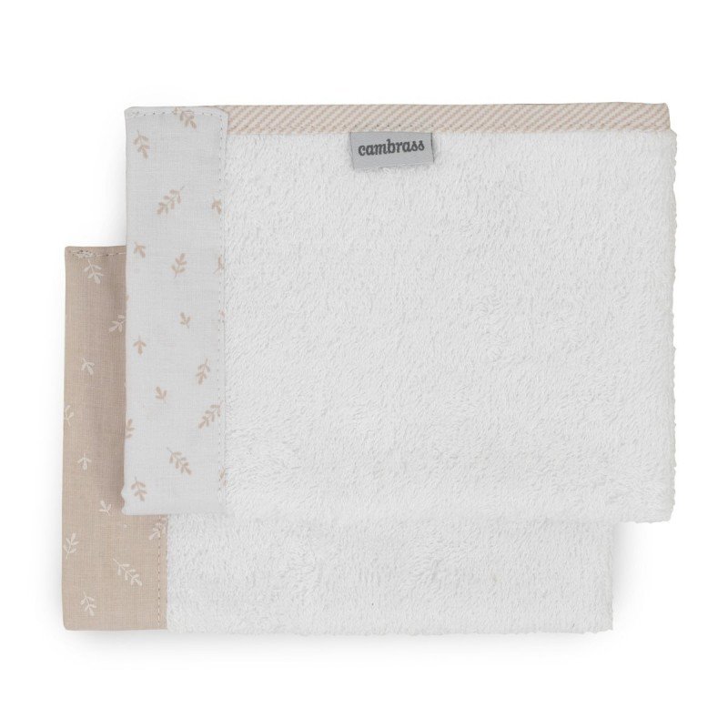 Cambrass JUEGO 2 TOALLAS FRESCO BEIGE 25x35x1 CM