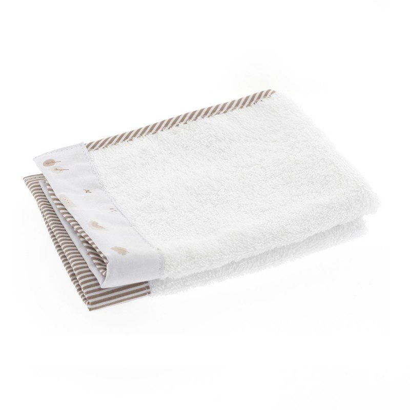 Cambrass JUEGO 2 TOALLAS GREENY BEIGE 25x35x1 CM