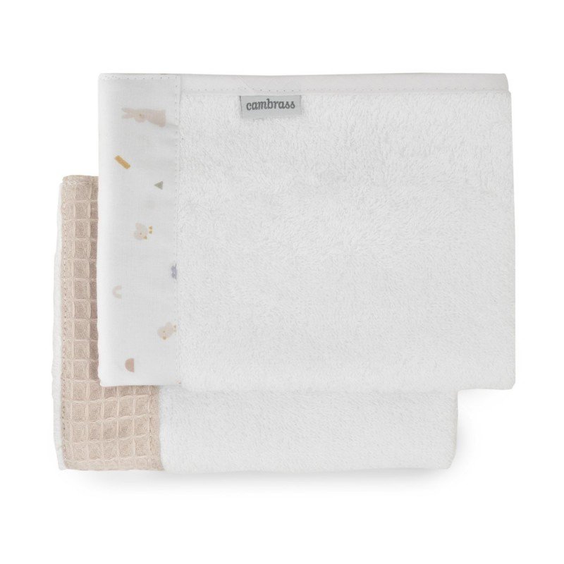 Cambrass JUEGO 2 TOALLAS RABBIT BEIGE 25x35x1 CM