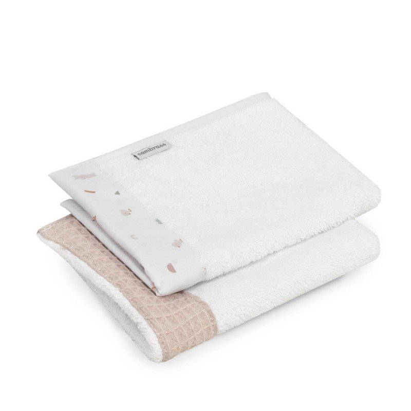 Cambrass JUEGO 2 TOALLAS RABBIT BEIGE 25x35x1 CM