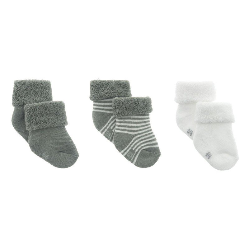 Cambrass JUEGO 3 CALCETINES PARA BEBE LISO GRIS