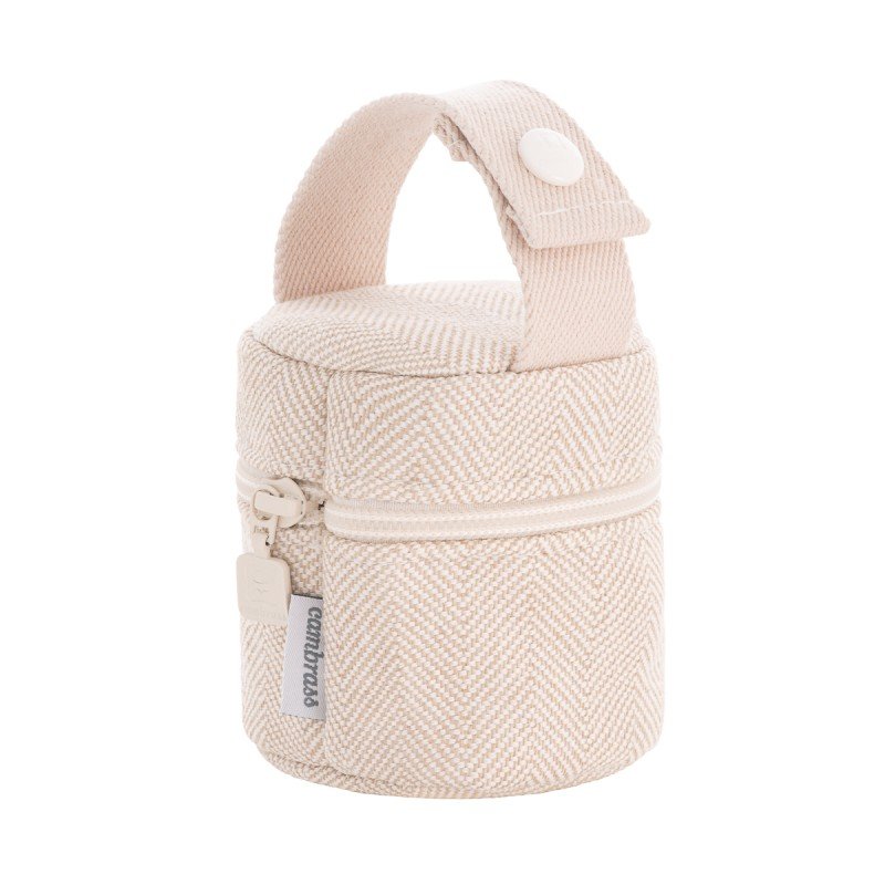 Cambrass PORTACHUPETE LINO BEIGE 8.5x8.5x11 CM