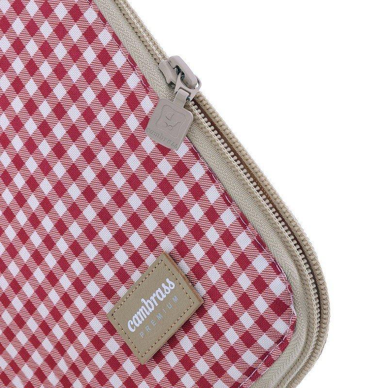 Cambrass PORTADOCUMENTOS VICHY ROJO 3x19x27 CM