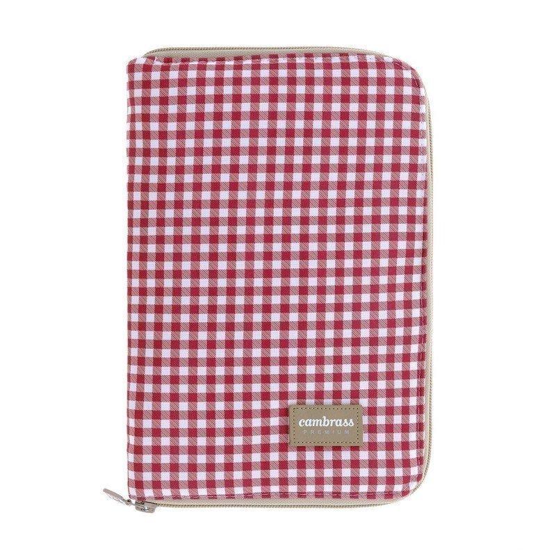 Cambrass PORTADOCUMENTOS VICHY ROJO 3x19x27 CM