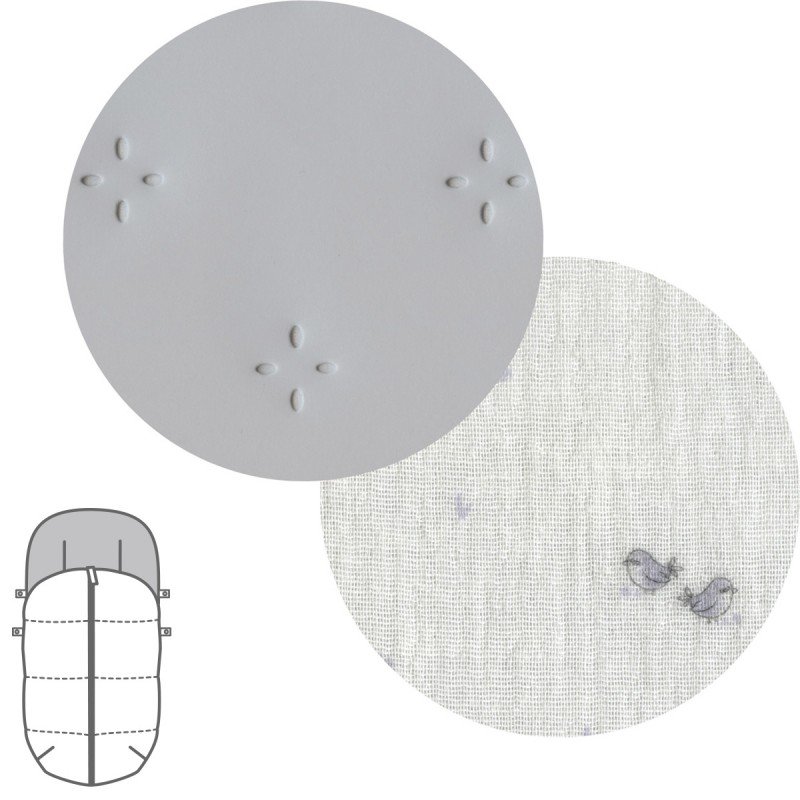 Cambrass SACO SILLA UNIVERSAL TWIN GRIS 45x98x3 CM