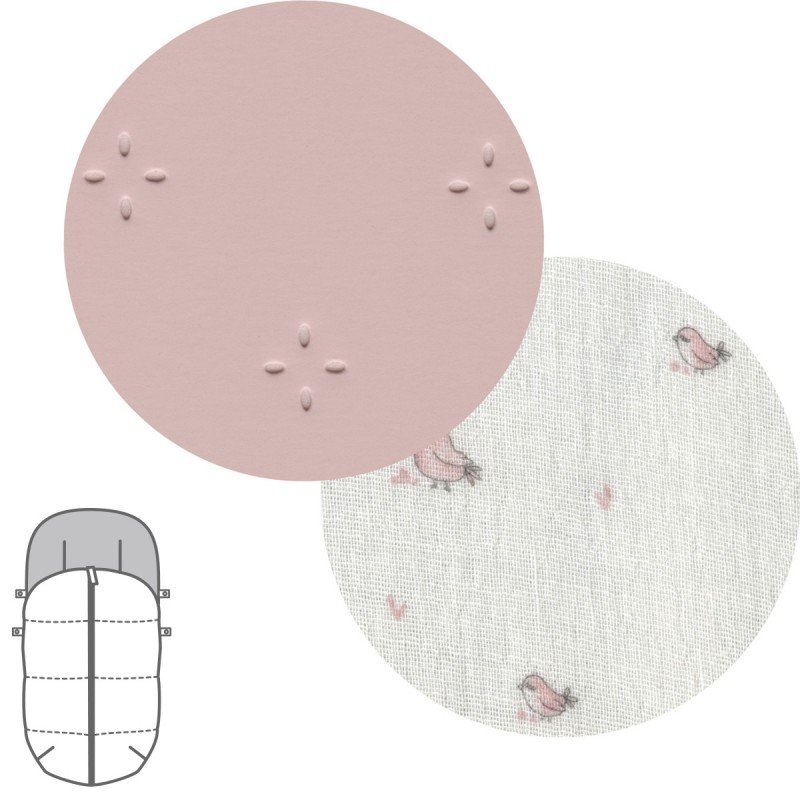 Cambrass SACO SILLA UNIVERSAL TWIN ROSA 45x98x3 CM