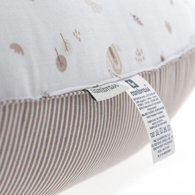 Cambrass COJIN DE LACTANCIA 53x45x10 CM GREENY BEIGE