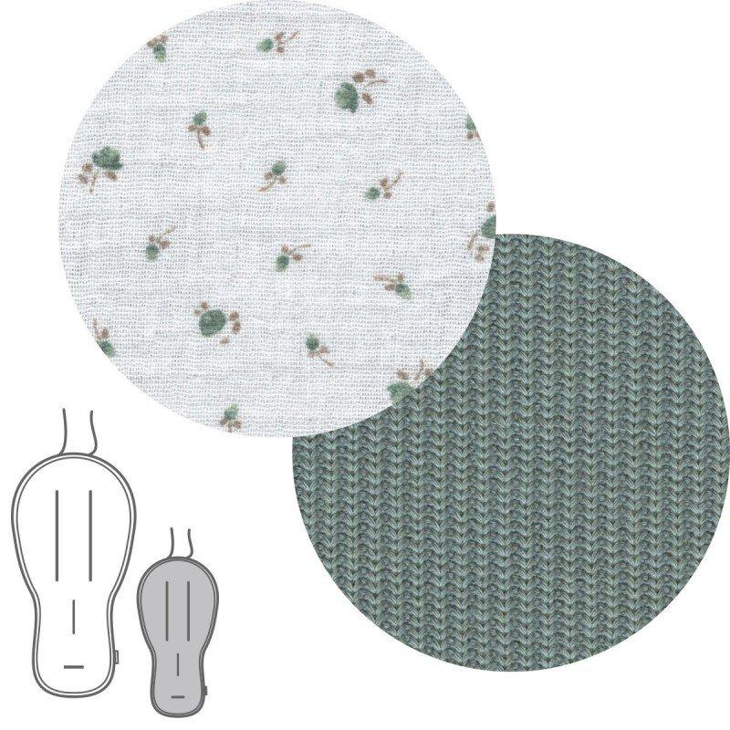 Cambrass COLCHONETA SILLA BUGA REVERS. ETNIC VERDE 43x88x1 CM