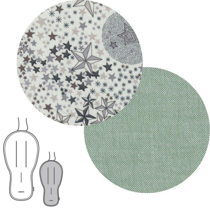 Cambrass COLCHONETA SILLA BUGA REVERS. STAR LIBERTY VERDE 43x88x1 CM