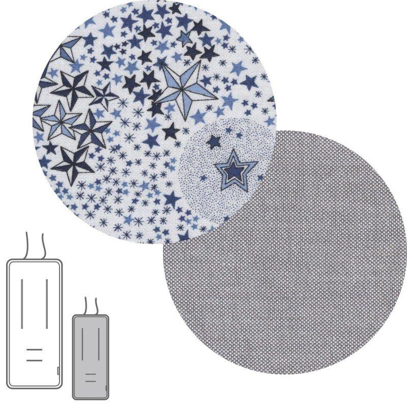 Cambrass COLCHONETA SILLA UNIV.REVERSIB STAR LIBERTY AZUL 30x80x1 CM