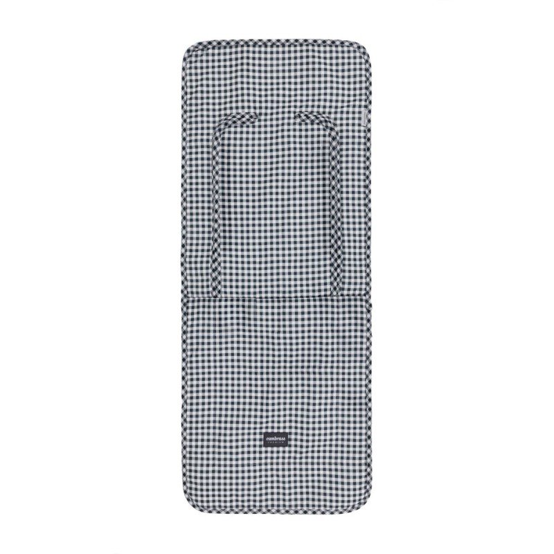 Cambrass COLCHONETA SILLA UNIVERSAL VICHY NEGRO 35x85x1 CM