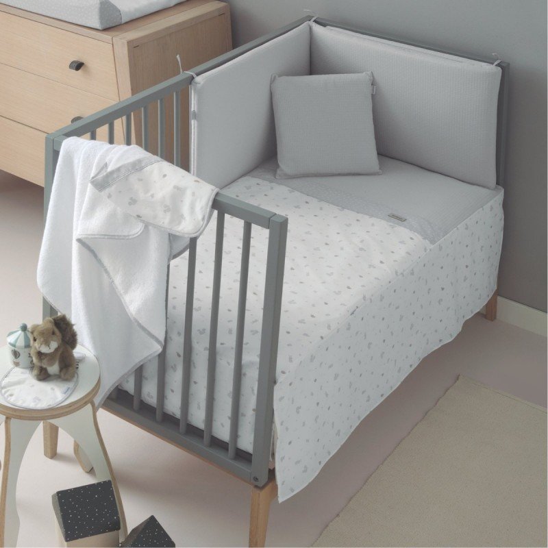 Cambrass JGO 2 PCS.COLCHA I-V. CUNA 60 ARDI GRIS 60x120x3 CM