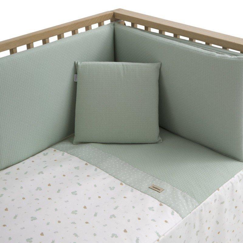 Cambrass JGO 2 PCS.COLCHA I-V. CUNA 60 ARDI VERDE 60x120x3 CM