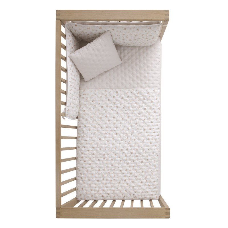 Cambrass JGO 2 PCS.COLCHA I-V. CUNA 60 BRANCH BEIGE 60x120x3 CM