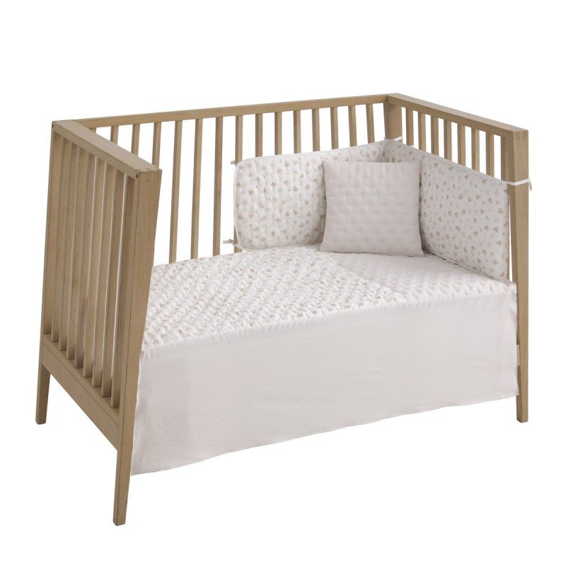 Cambrass JGO 2 PCS.COLCHA I-V. CUNA 60 BRANCH BEIGE 60x120x3 CM