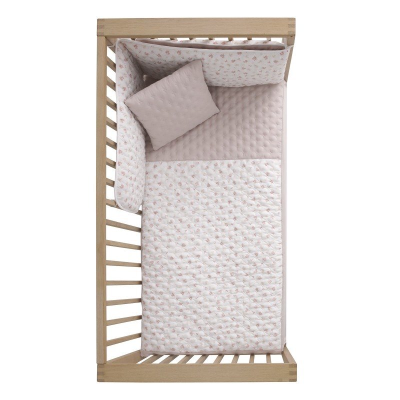 Cambrass JGO 2 PCS.COLCHA I-V. CUNA 60 BRANCH ROSA 60x120x3 CM