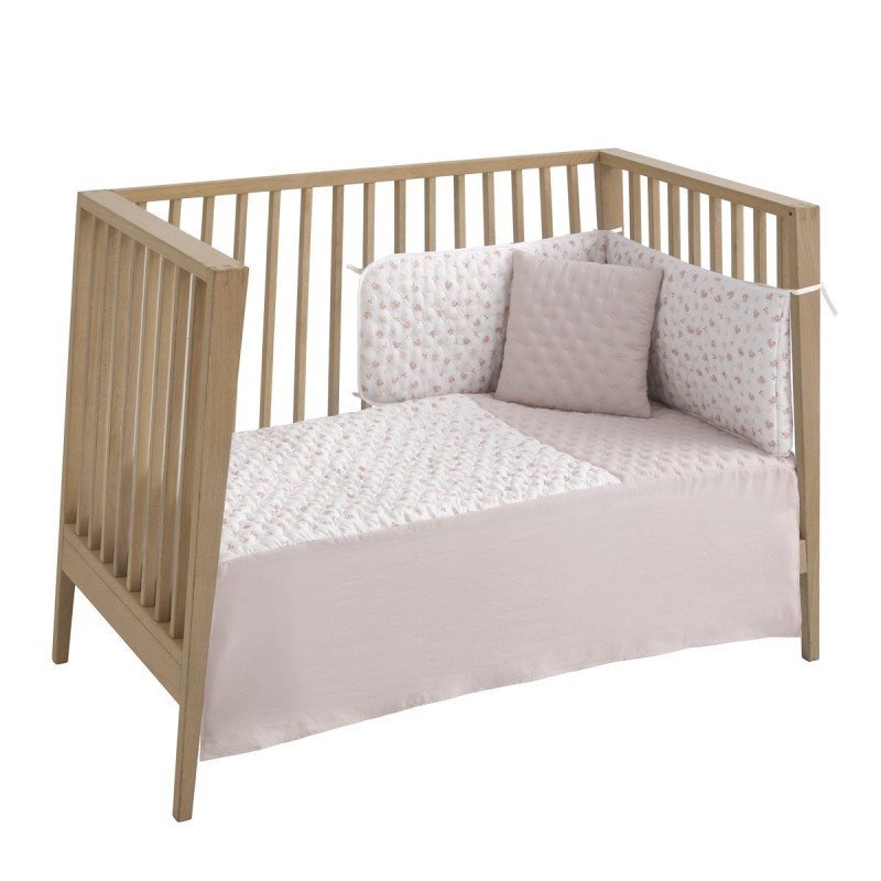 Cambrass JGO 2 PCS.COLCHA I-V. CUNA 60 BRANCH ROSA 60x120x3 CM