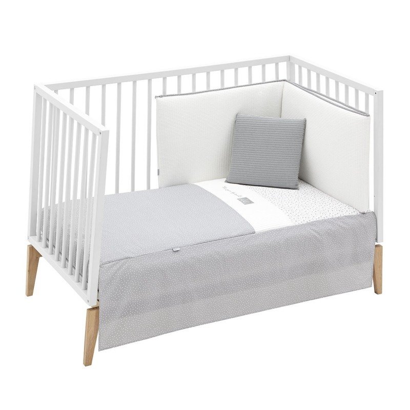 Cambrass JGO 2 PCS.COLCHA I-V. CUNA 60 FOREST GRIS 60x120x3 CM