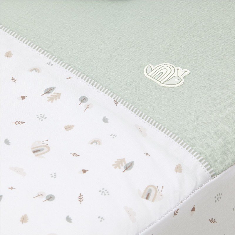 Cambrass JGO 2 PCS.COLCHA I-V. CUNA 60 GREENY VERDE 60x120x3 CM