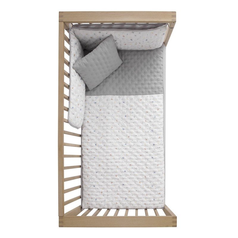 Cambrass JGO 2 PCS.COLCHA I-V. CUNA 60 HOUSE AZUL 60x120x3 CM