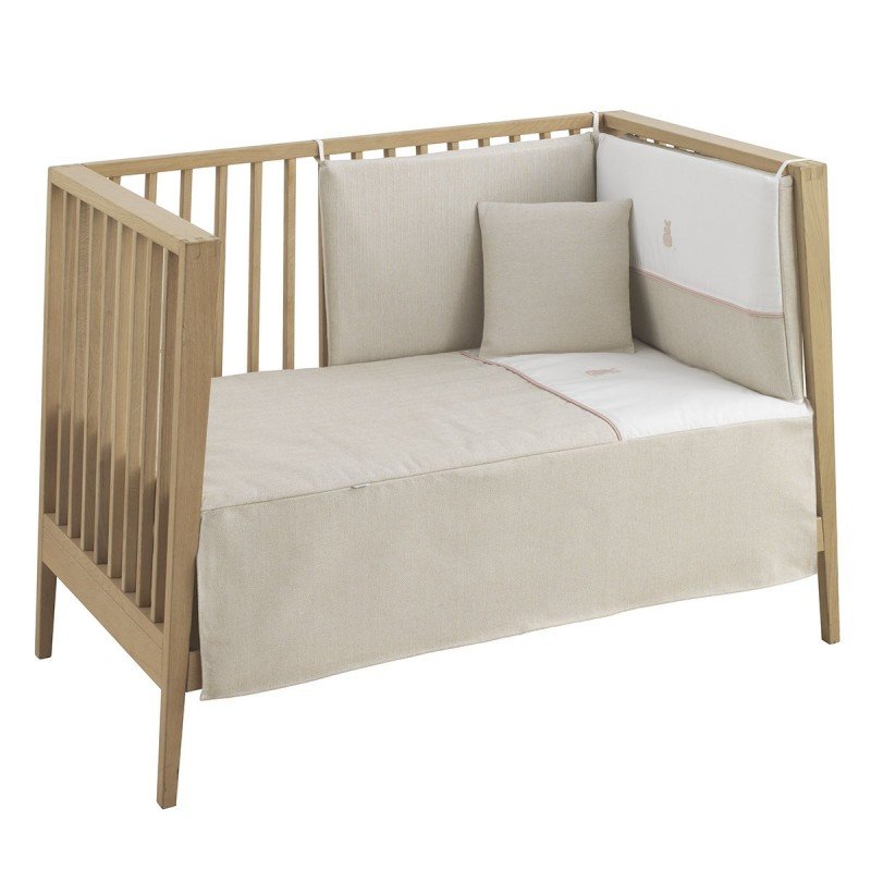 Cambrass JGO 2 PCS.COLCHA I-V. CUNA 60 LINO ROSA 60x120x3 CM